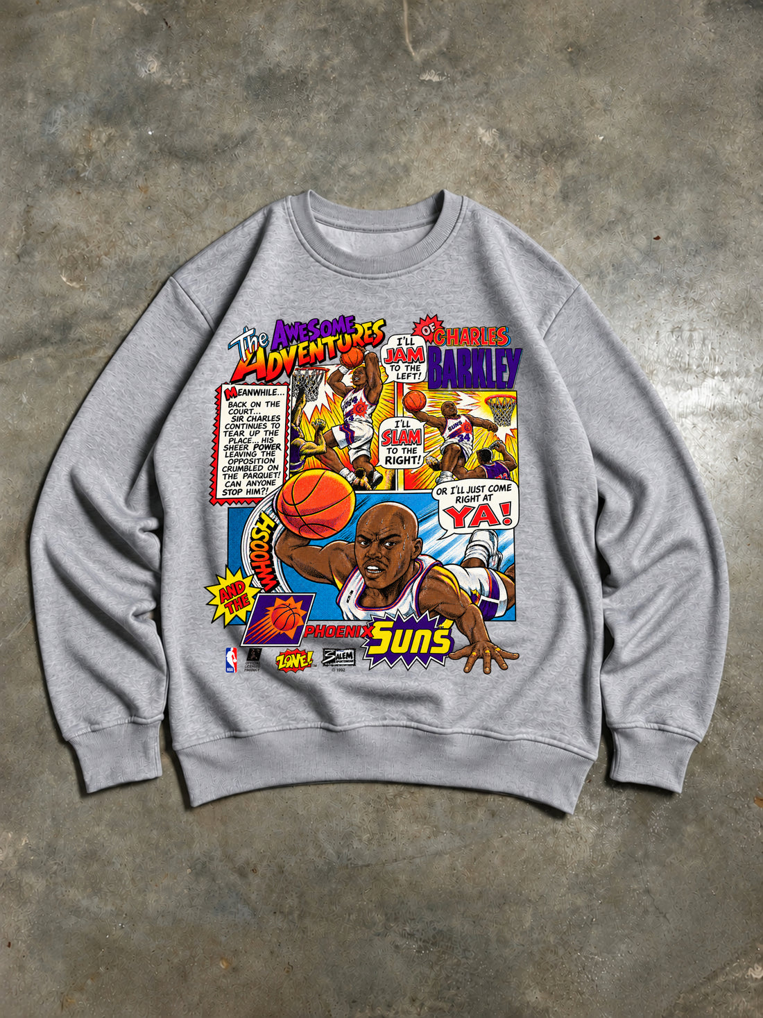 Charles Barkley – Phoenix Suns Vintage 90s Sweatshirt – Grey