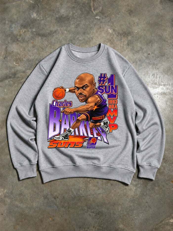 Charles Barkley – 1993 NBA MVP Phoenix Suns Vintage Sweatshirt – Grey