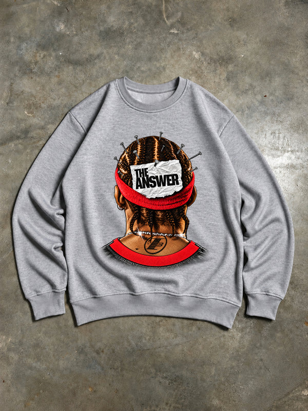 Allen Iverson – The Answer Vintage 2000s Sweatshirt – Grey