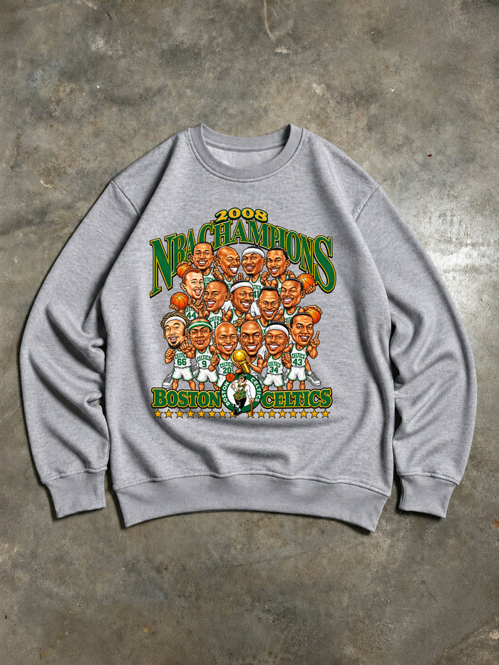 Boston Celtics – 2008 NBA Champions Vintage Sweatshirt – Grey