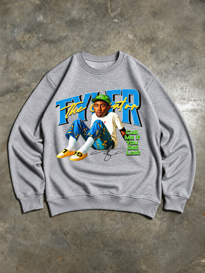 Tyler, The Creator – Call Me If You Get Lost Vintage Sweatshirt – Grey