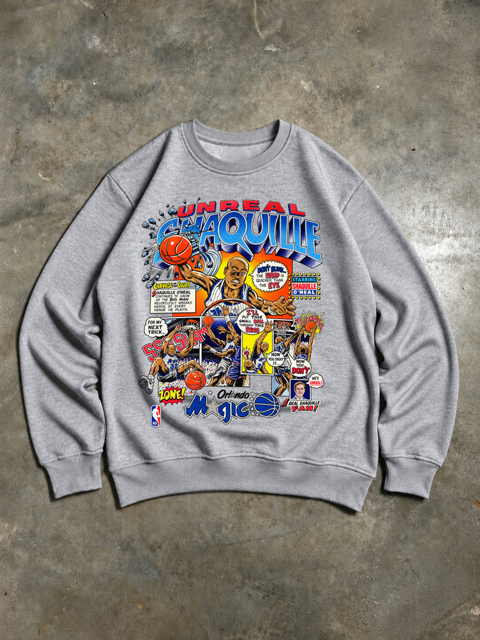 Shaquille O'Neal – Orlando Magic Vintage 90s Sweatshirt – Grey