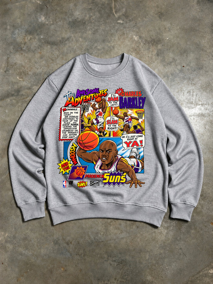 Charles Barkley – Phoenix Suns Vintage 90s Sweatshirt – Grey